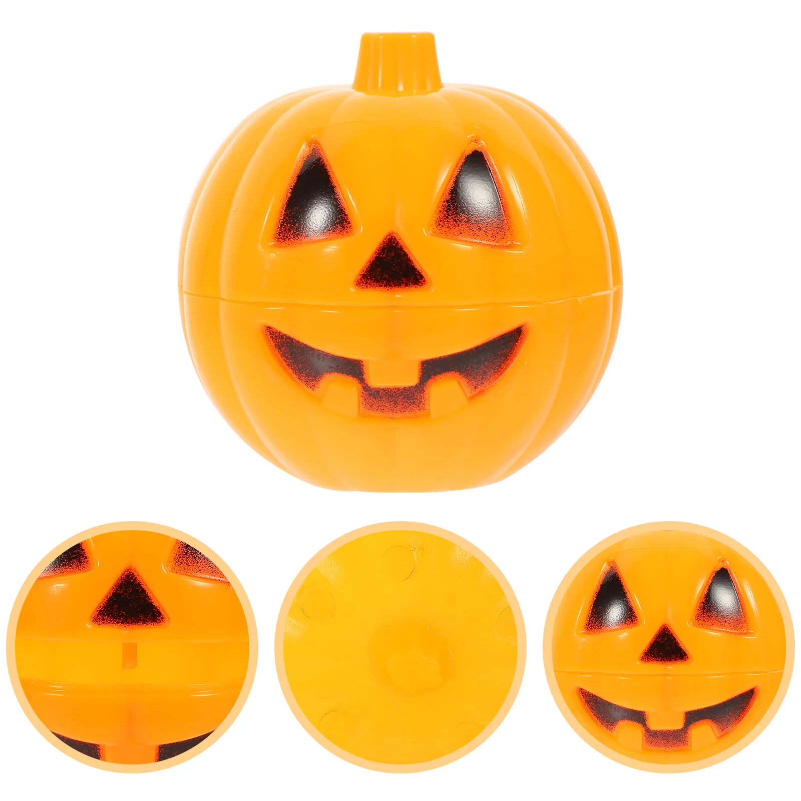 6 Pcs Gift Halloween Small Pumpkin Props Baby Faux Pumpkins Mini Bucket Containers