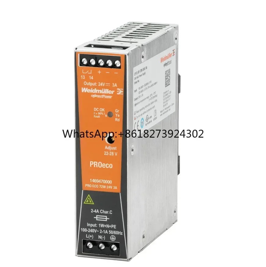 Weidmuller 24V PRO ECO 120W 24V 5A 1469480000 Weidmueller switch-mode voeding