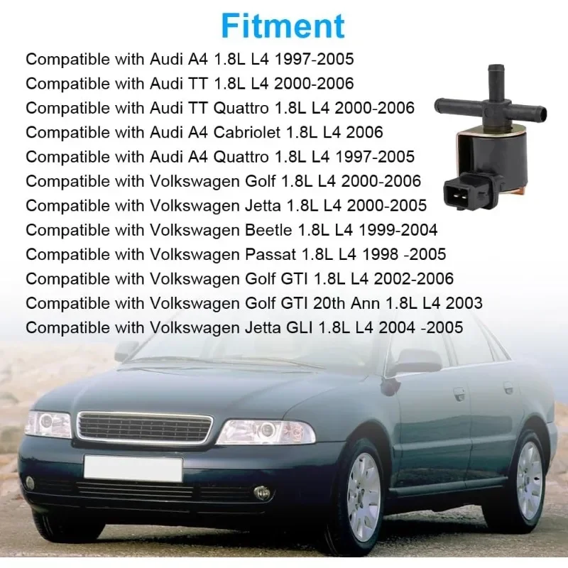 Válvula solenóide de vácuo do turbocompressor 06a906283e para audi a4 1.8t quattro tt 1996-2006 vw jetta golf 4 beetle 058906283f 058906283c
