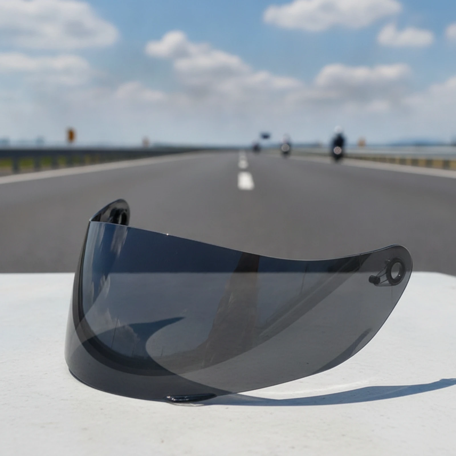 Kép 5: Motorbicikli helmes Napellenző Fényes Motorbicikli helmes arca Napellenző Behelyettesíthető arca Napellenző impact-resistant Aerodinamika