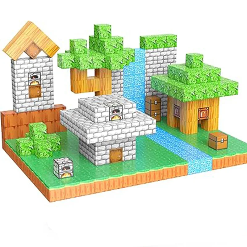 25-200 blocos de construção magnéticos, conjunto de construção de haste criativa – montagem simples, presente perfeito para feriados ou aniversários