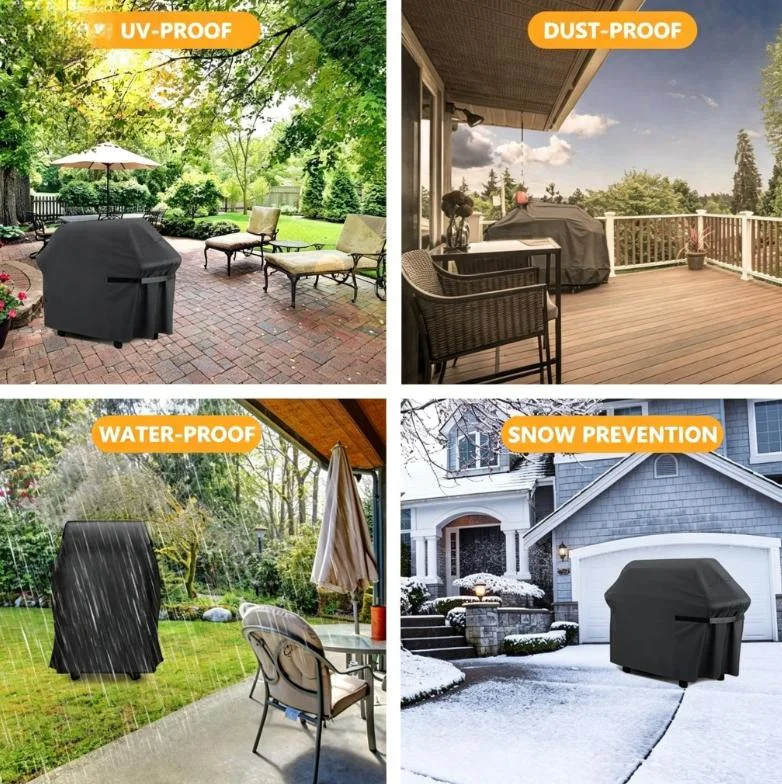

Waterproof For Outdoor Barbecue Cover for Grills 210D Oxford Fabric UV Resistant with Functional Handle Placement