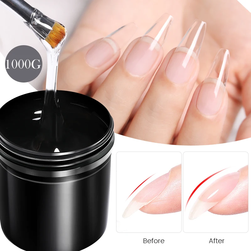 

BORN PRETTY 1kg Base Gel Super Top Coat Matte Top Coat Gel Nail Polish Clear Pink Nude Extension Gel Soak Off All for Manicure