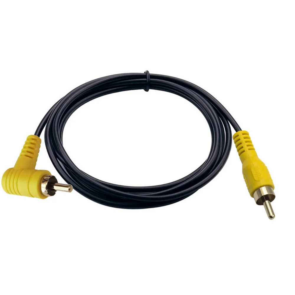 90 Degree Right Angle RCA Cable Audio Cable RCA Male to Male/Female Audio Video Cord for Home Theater, HDTV