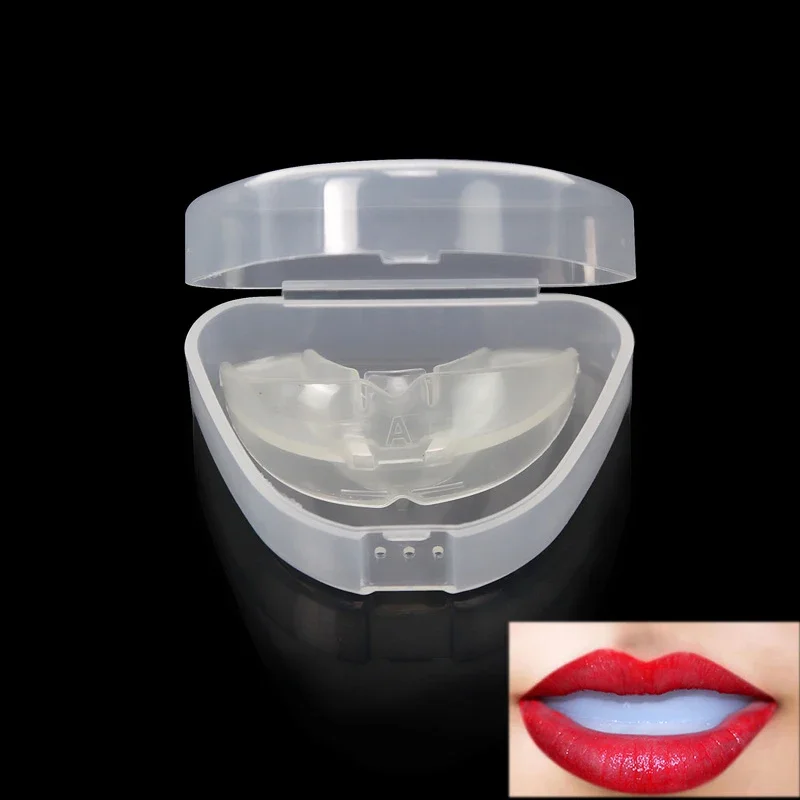 1PC Floating Lip Mouth Guard Tooth Socket with Case Box for Lip Permanent Tattoo Tattooing Tebori Auxiliary Supplies Socket Lip