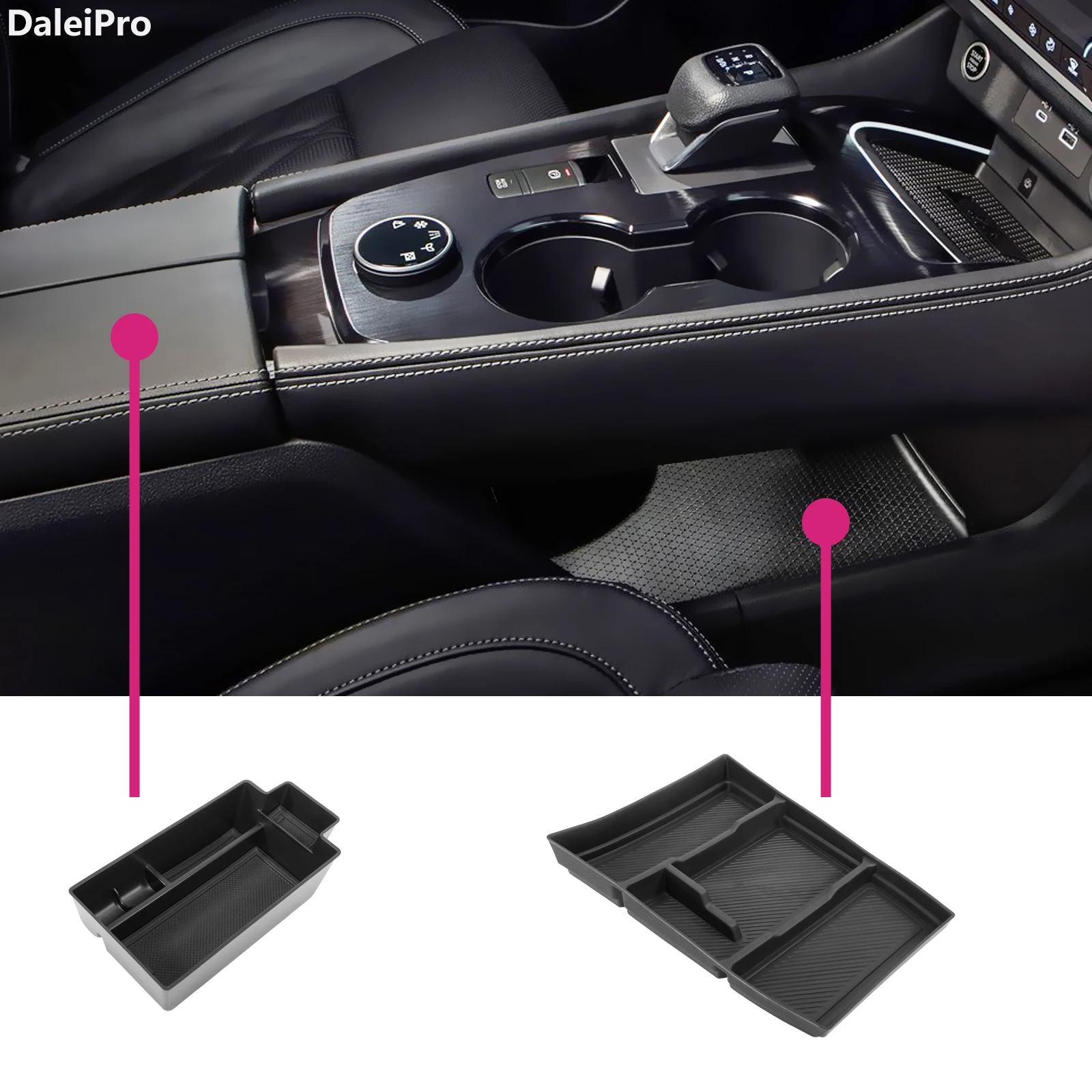 Für Nissan Rogue T33 2021-2025 Auto Center Konsole Organizer Box Armlehne Lagerung Box Layered Lagerung Box für Rogue zubehör – Detail 1