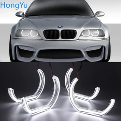Excellent Ultra bright DTM Style led Angel Eyes rings For BMW E46 M3 Coupe Convertible 1999-2006 xenon headlight