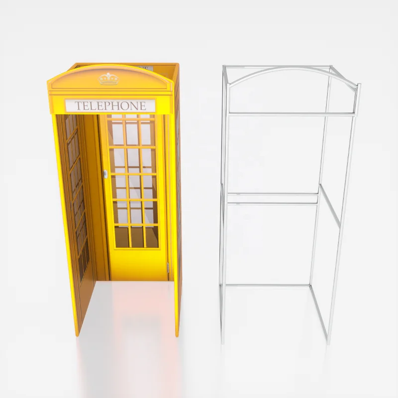 

Wedding Decoration Event Party Decoration High Quality Metal Phone Booth London Phone 360 Phone Booth