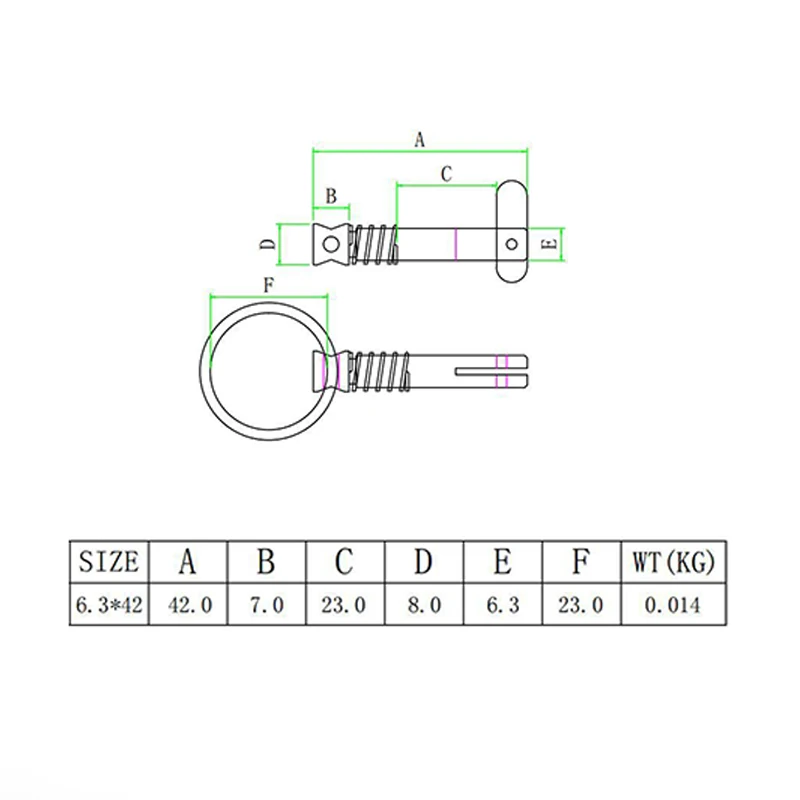 Quick Pin Automatic Locking Pin Yacht Accessories Safety Pin Tongue Lock 316 Stainless Steel Marine Hardware Boat Accessories