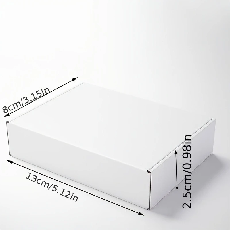 20pcs White Small Cardboard Boxes, Shipping Boxes, Extra Sturdy Corrugated Packing Boxes for Clothing, Jewelry,and Digital Items