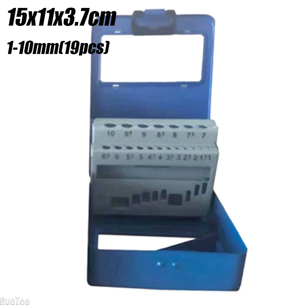 13/19/25Pcs NEW 1.0-13mm Twist Drill Bit Case Portable Empty Conveneint Drill Bit Indexed Storage Case for Drill Bit Organizer