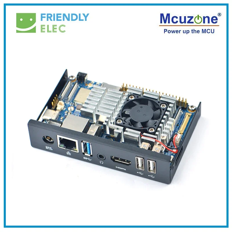 NanoPC-T4 Rockchip RK3399 Cortex-A72 Cortex-A53 VR AI OpenCV TensorFlow MIPI ثنائي النطاق واي فاي M.2PC EC20 4G 16GB EMMC FriendlyELEC
