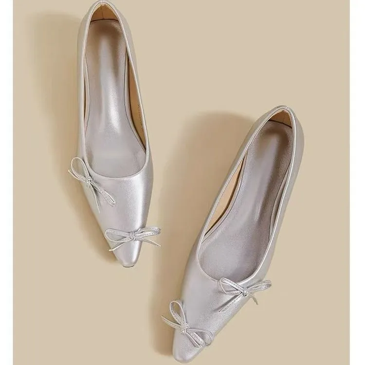 Zapatos Elegantes de Tacón Alto con Punta, para Mujer, de Cuero Suave y Duradero, de Horma Ancha, Profesionales, para Primavera y Otoño