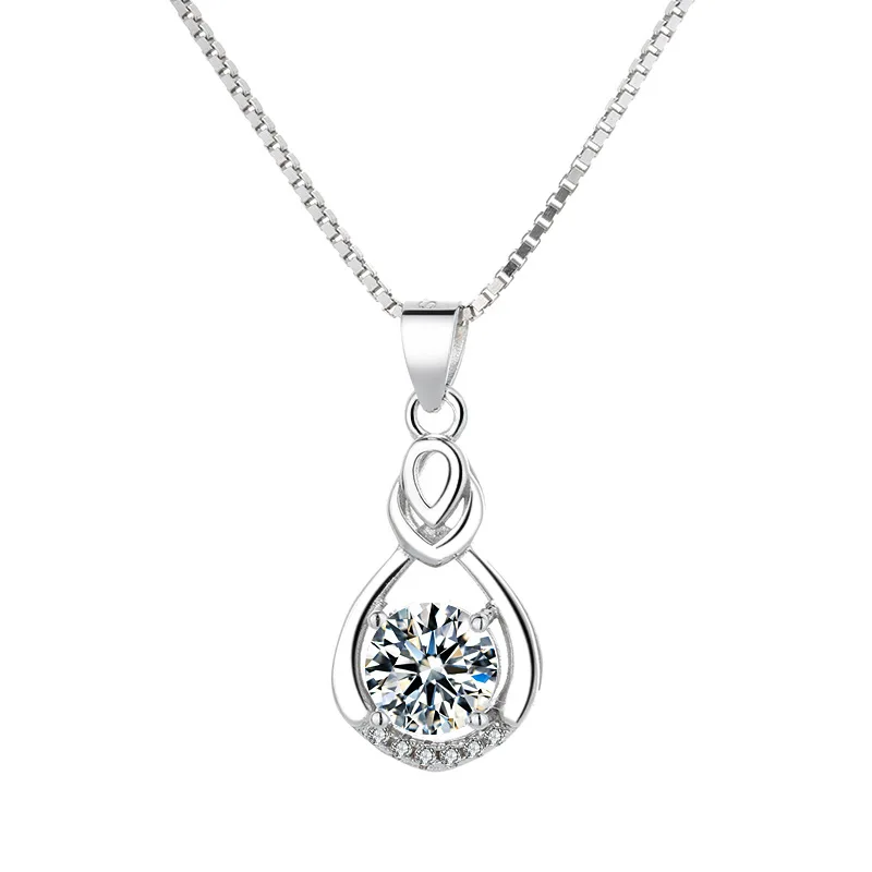 

S925 Women's Sterling Silver Necklace Trendy Pendant Jewelry for Women