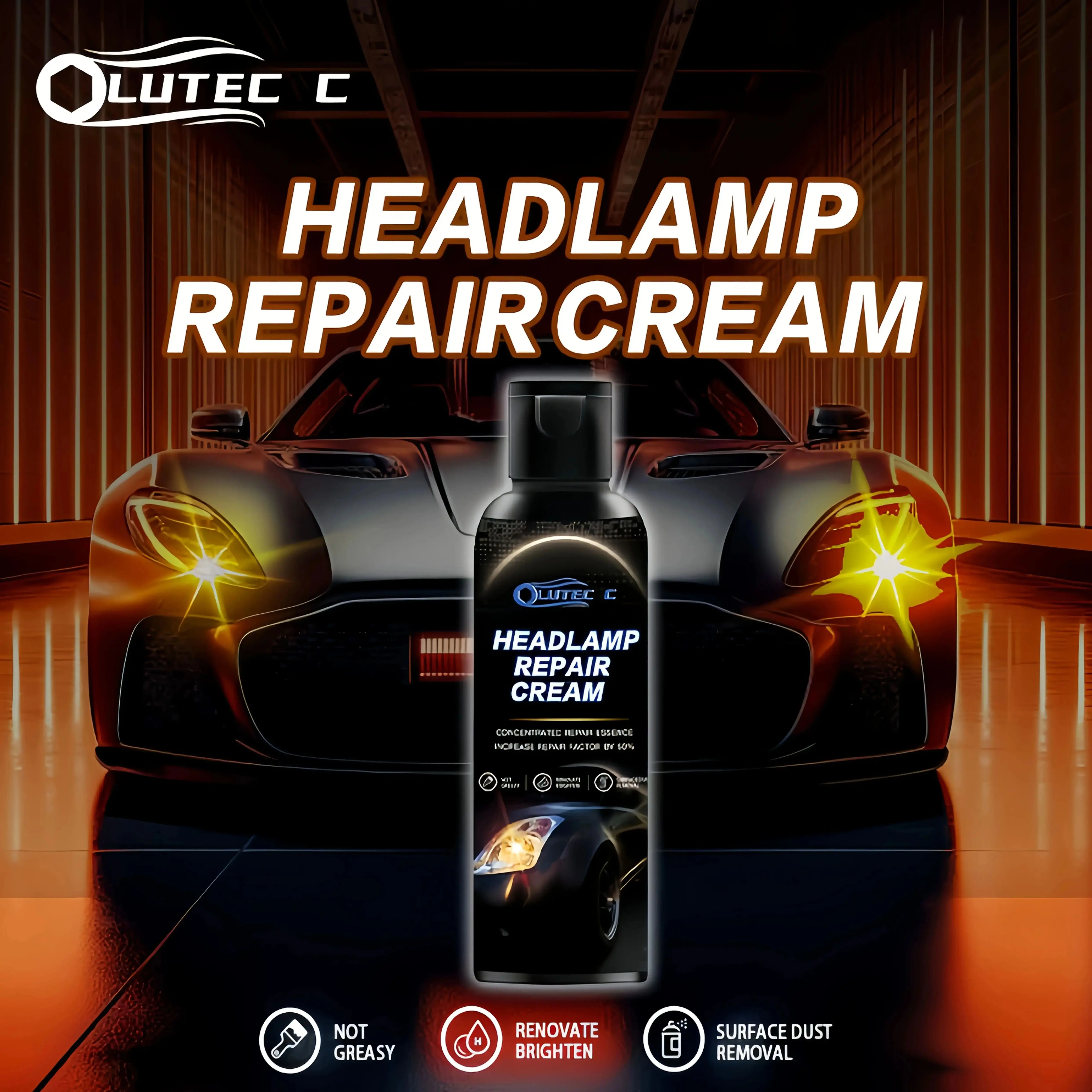 

150 мл крем для ремонта фар для автомобилей, внедорожников, грузовиков, автофургонов, восстановления фар, средство для удаления царапин, защита от ультрафиолета, полировка для автомобилей