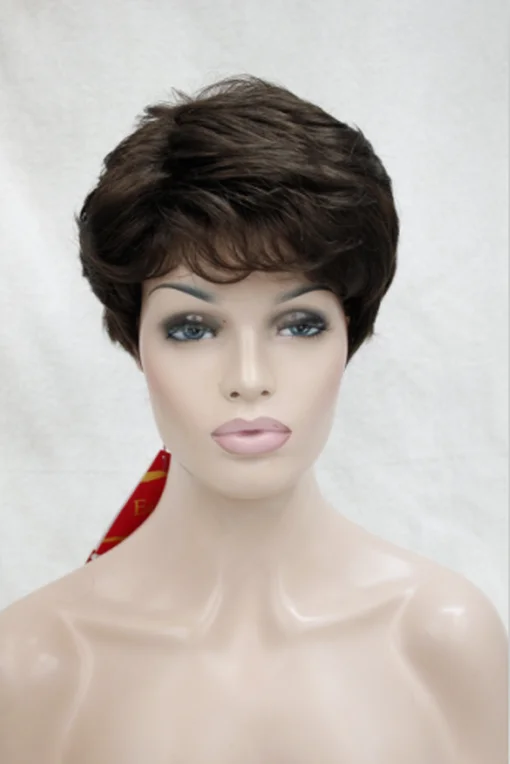 Ladies Wig Short Wavy Women Wig Brown Wig Fashion Wigs