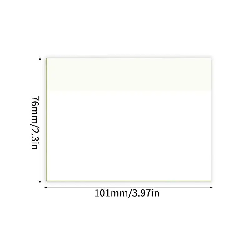 Clear Sticky Notes 50 Sheets Self-Adhesive Clear Sticky Notes Self-Adhesive Translucent Note Pads School Stationery Office