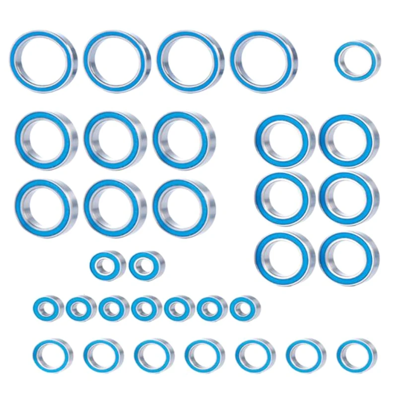 33PCS Rubber Sealed Ball Bearing Kit For 1/5 X-MAXX RC Car Upgrades Parts Accessories