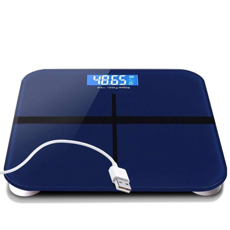 Weight Loss Weighing Device LED Display Smart Body Weight Scale USB Charging Precision Electronic Scale for Home Office Adult