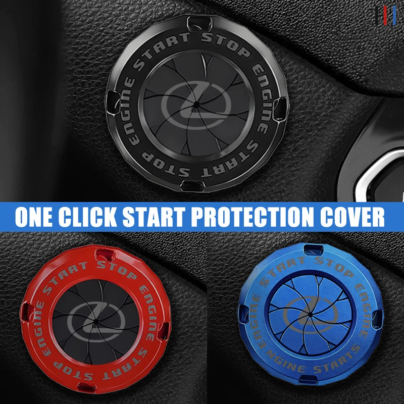 

Car Sticker Car Ignition Switch Cover One-touch Start Button Protective Cap For Lexus IS350 ES350 IS250 IS460 IS220h IS300 LX570