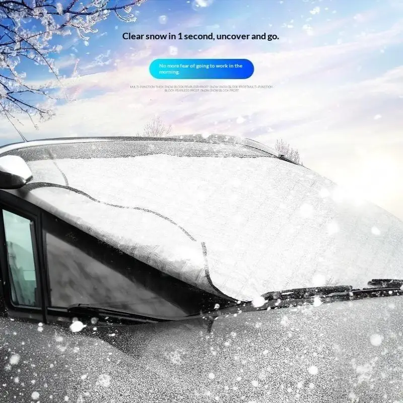 Aluminiumfolie Auto-Frontscheiben-Schneeabdeckung 1 Stück Anti-Eis Frostschutz für Winter Outdoor Auto-Lagerung – Detail 15