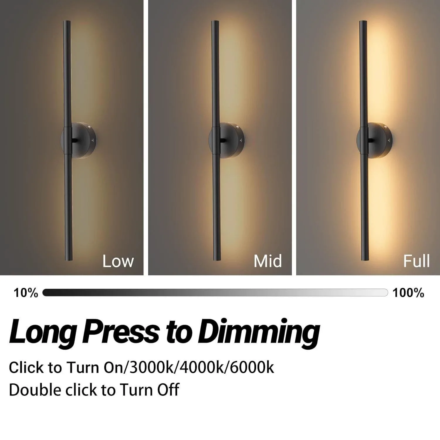 

Rechargeable Battery LED Wall Lights – Dimmable Touch & Remote Control Modern Lamps for Bedside Night Use