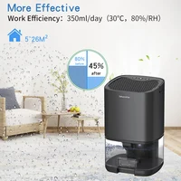 Déshumidificateur d'air Portable, absorbeur d'humidité silencieux, Machine sèche-Air pour la maison, chambre à coucher, bureau, cuisine, désodorisant, prise ue/US 5