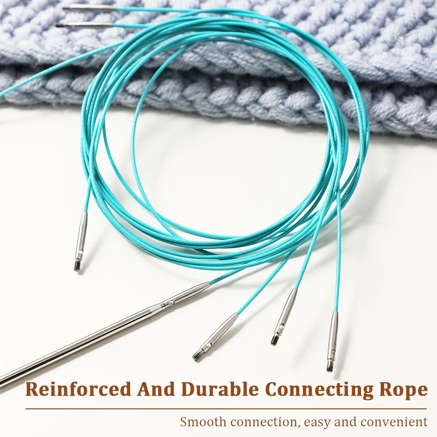 Austauschbare Rundstricknadeln 2-5mm Abnehmbare Edelstahl-Häkelnadeln DIY Handarbeit Weberei-Set