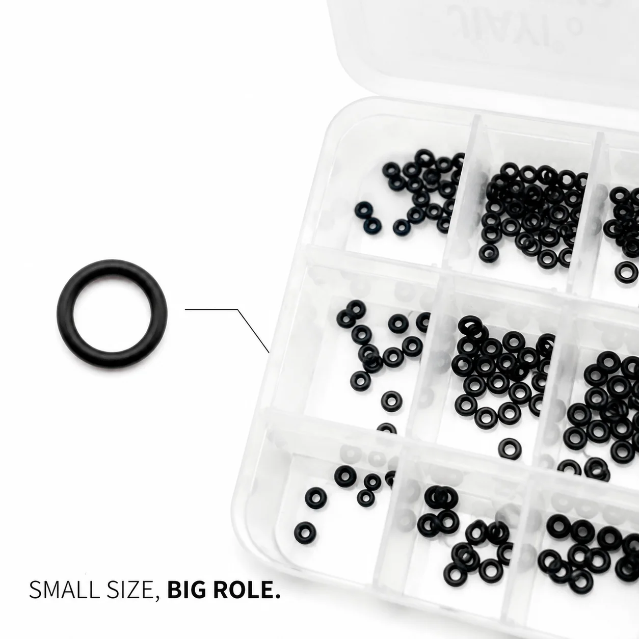 250PCS/Box Multi Size VMQ Silicone O-ring Seal CS 1/1.5mm Outer Diameter 3mm~8mm High Temperature Equipment Special Seal Ring