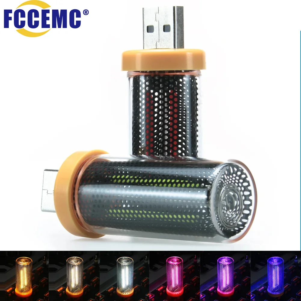 

USB Car LED Atmosphere Light Touch Control Bulb Filament Night Decoration Bedroom Lighting Portable Glass Ambient Mood Lamp