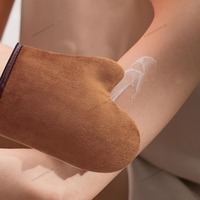 Reusable Body Self-Tanning Glove Cream Lotion Mousse Body Cleaning Glove Double-Sided Prevents Sticky Hands Applicator for Beach