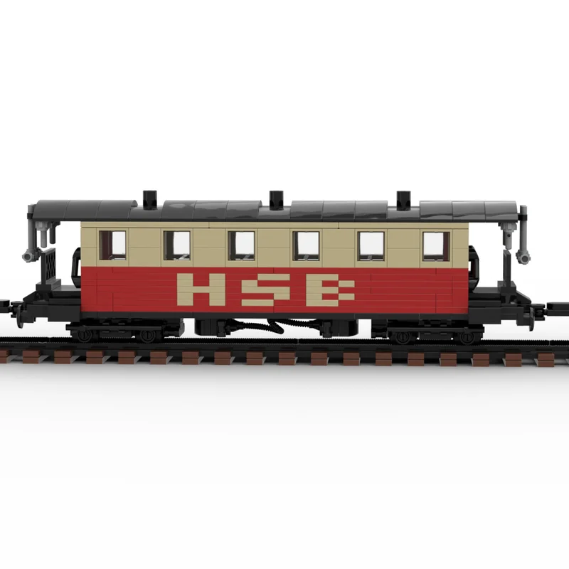 ชุดตัวต่อรถไฟรางแคบเยอรมัน MOC 712 ชิ้น ของเล่นประกอบเอง ไอเดียของขวัญคริสต์มาส ของเล่นเสริมพัฒนาการ ของขวัญวันเกิด