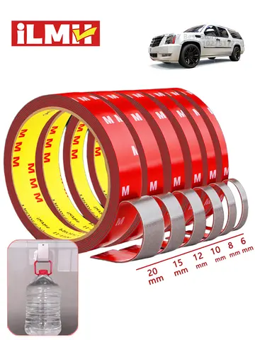 iLMH Extra Strong Double Sided Tape Adhesive Car Special Tear Off Without Leaving Traces High Viscosity Mounting Fixing Sticky
