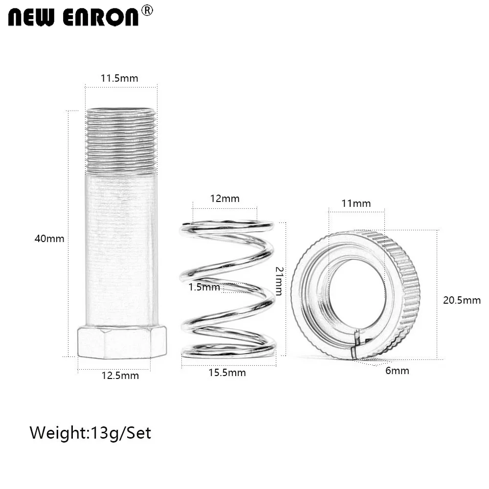 Aluminum 6061 Servo Saver Tube Clamping Nut Steering Assembly for RC 1/7 1/8 ARRMA Kraton Outcast Typhon Infraction Notorious