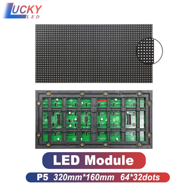 

P5 Led Video Panel RGB Full Color 320x160mm 1/8 Scan Outdoor SMD 3IN1 Led Display Billboard Waterproof Matrix