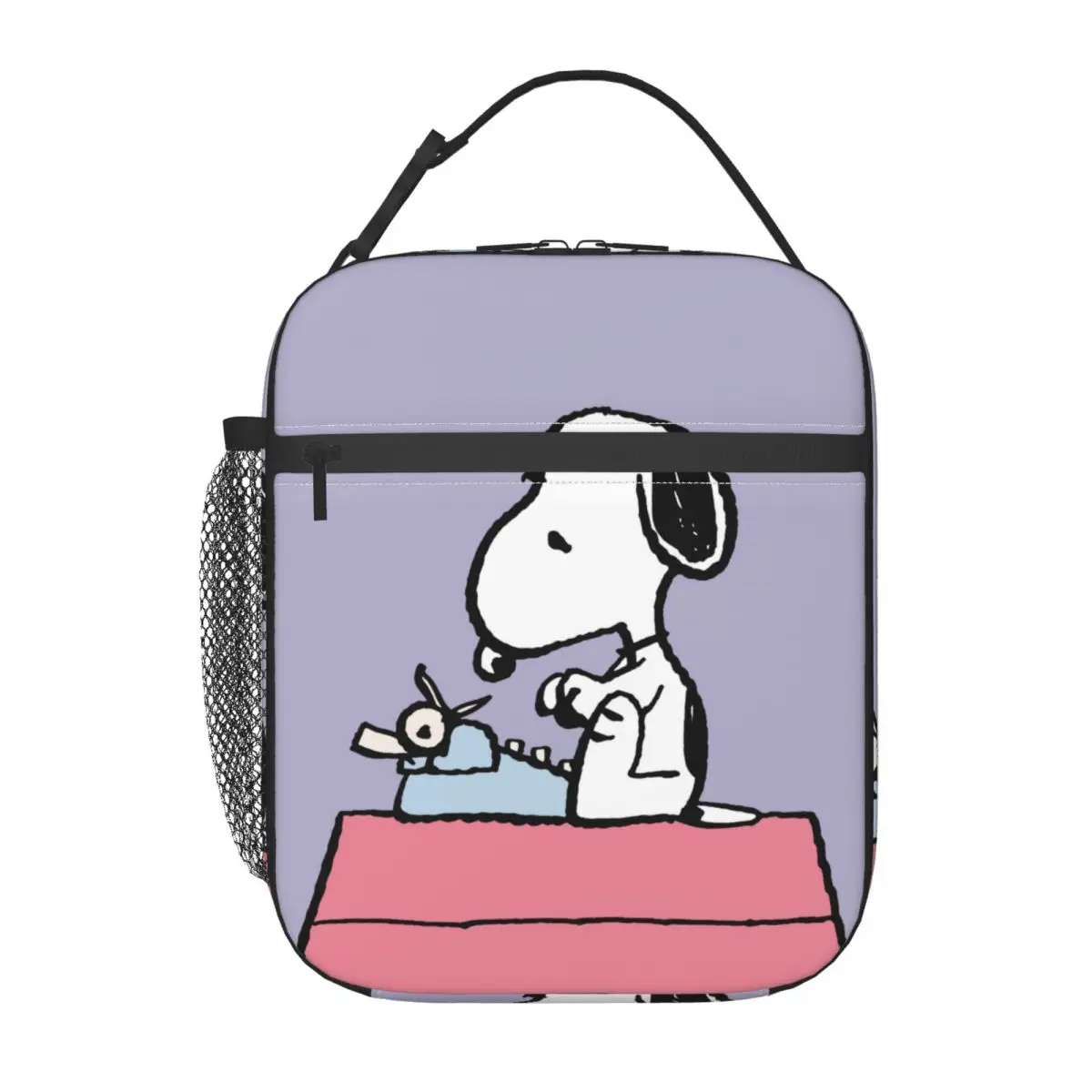 Orzeszki ziemne Snoopy Cute Cartoon izolowana torba torba termiczna na Lunch wielokrotnego użytku szczelna torba pudełko na Lunch torba na żywność