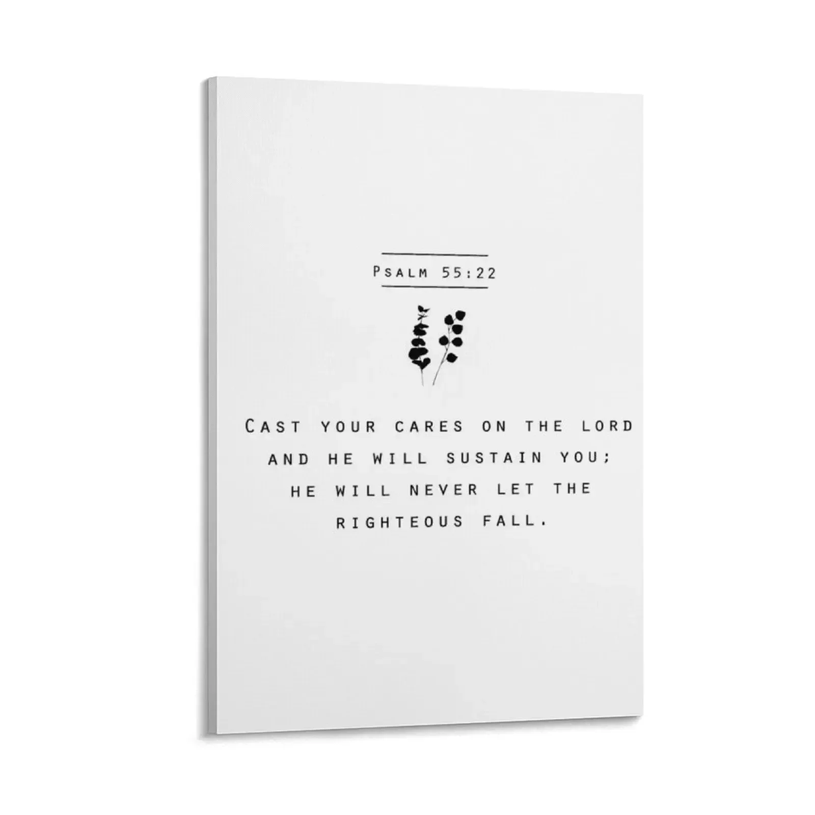 

psalm 55:22 Canvas Painting anime figure Decoration bedroom posters aesthetic room decoration