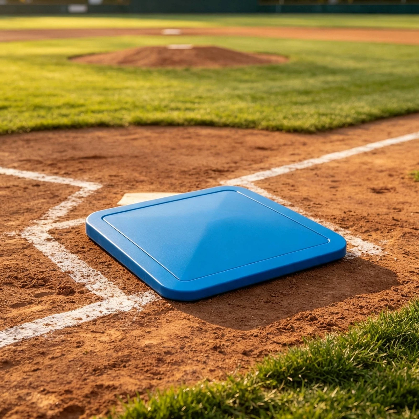 Plaque de base en caoutchouc pour baseball, basse, à poser, résistante aux intempéries, légère, pour entraîneurs et entraînement