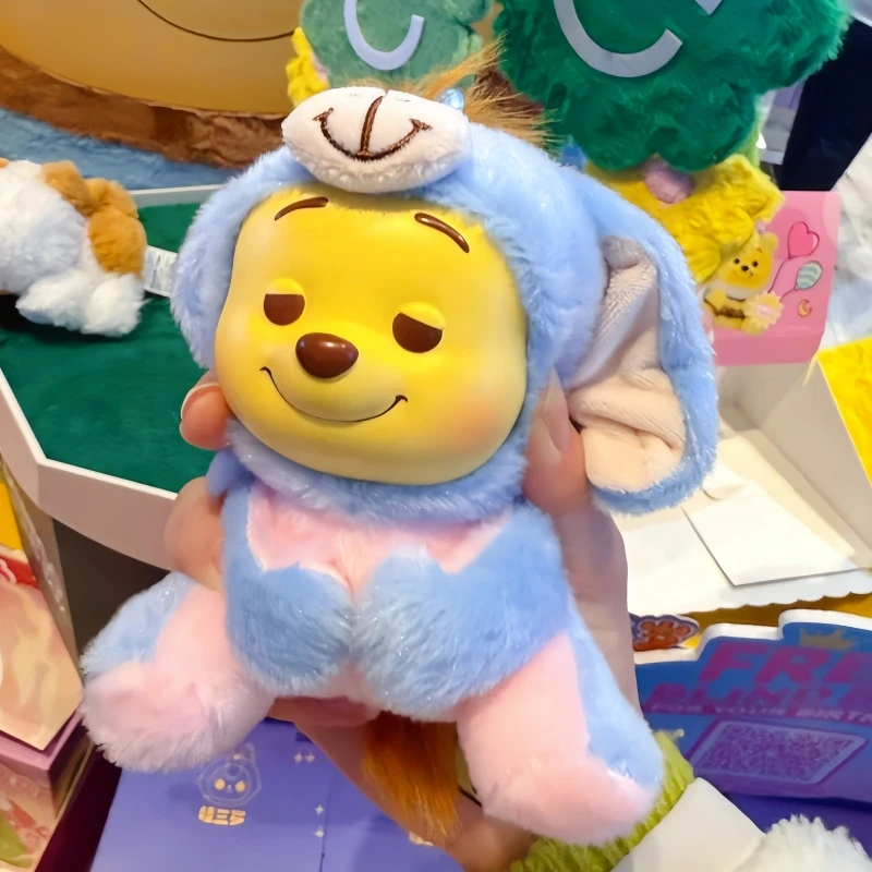 حقيقية منتجات Miniso مؤذ الدب الصغير حفلة مفاجأة صندوق أعمى الفينيل حقيبة قطيفة قلادة اكسسوارات العصرية اللعب الهدايا