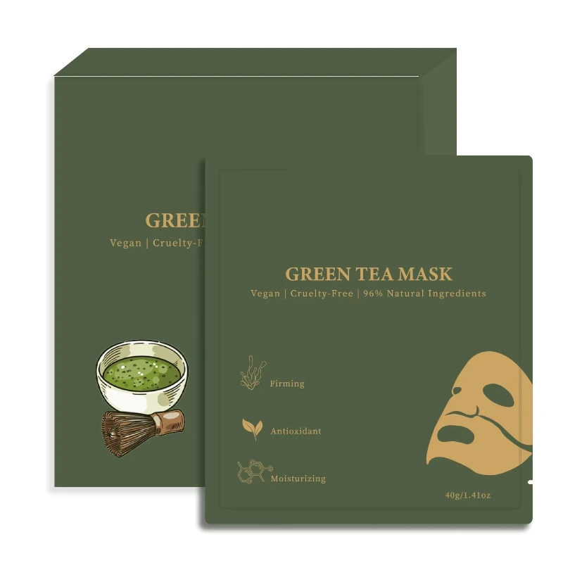 

2025 new collagen mask green tea overnight moisturizing firming hydrolyzed collagen wrapping mask