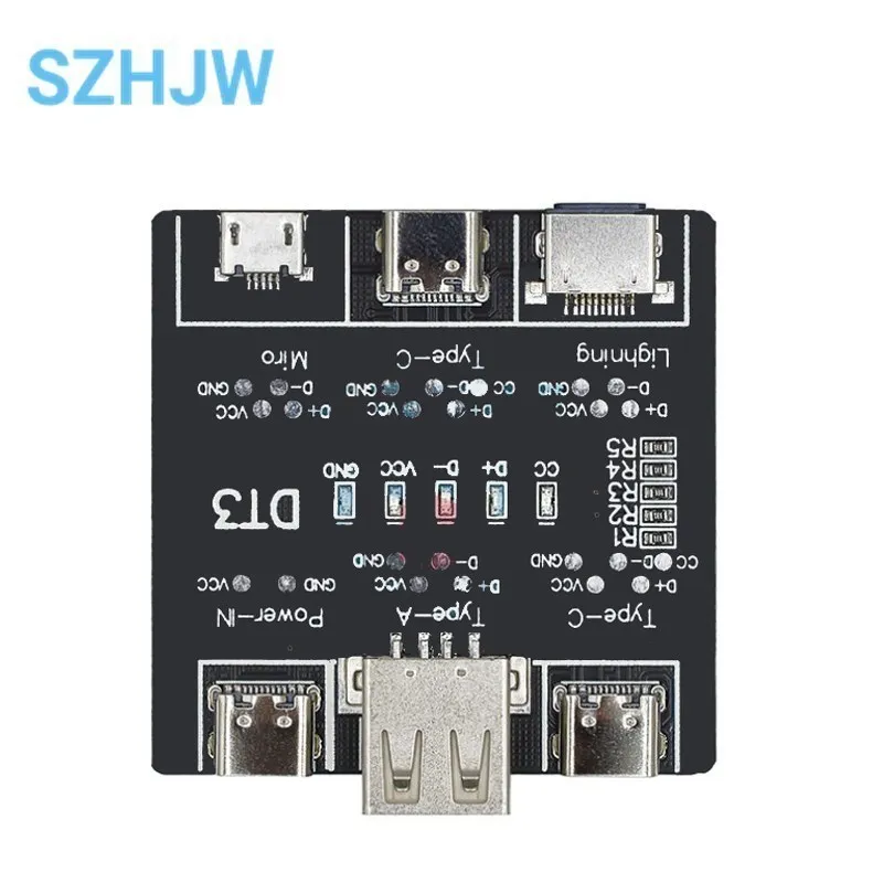 DT3 Datakabel Detectie Board Usb Kabel Tester Voor Ios Android Type-C Kortsluiting Op-Off Switching test Board Tool