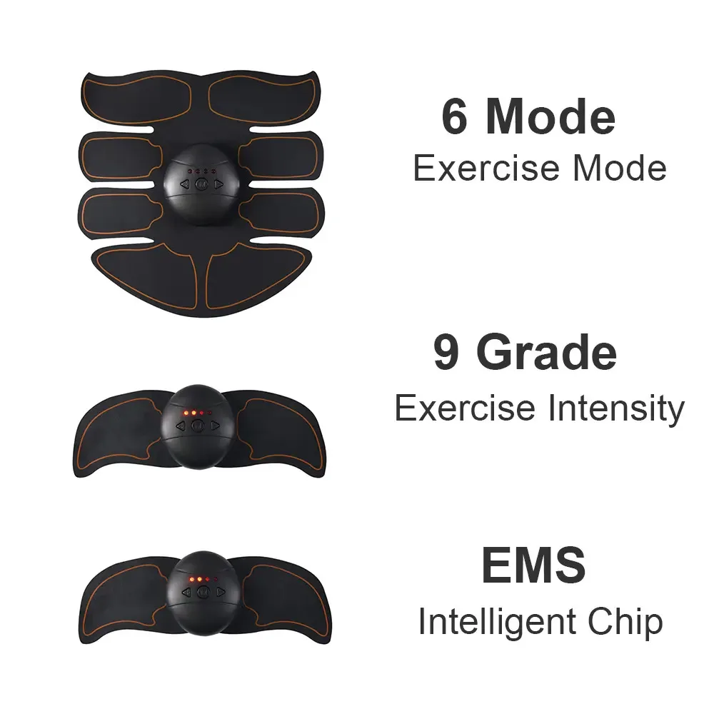 Muscle Stimulator EMS Body Hip Trainer Shaping Patch Sliming Trainer Unisex USB Recharge EMS Muscle Stimulator For Home Use