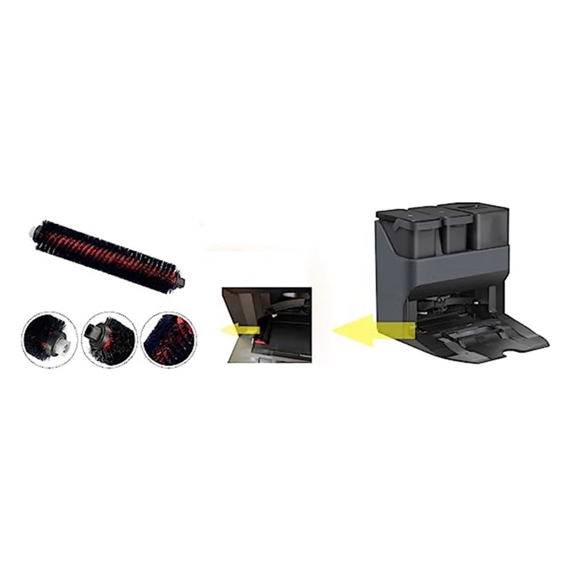 High-Speed Self-Cleaning Brush Red & Black Plastic Suitable For Stone Series Sweeping Robot G10 G10S G10S PRO