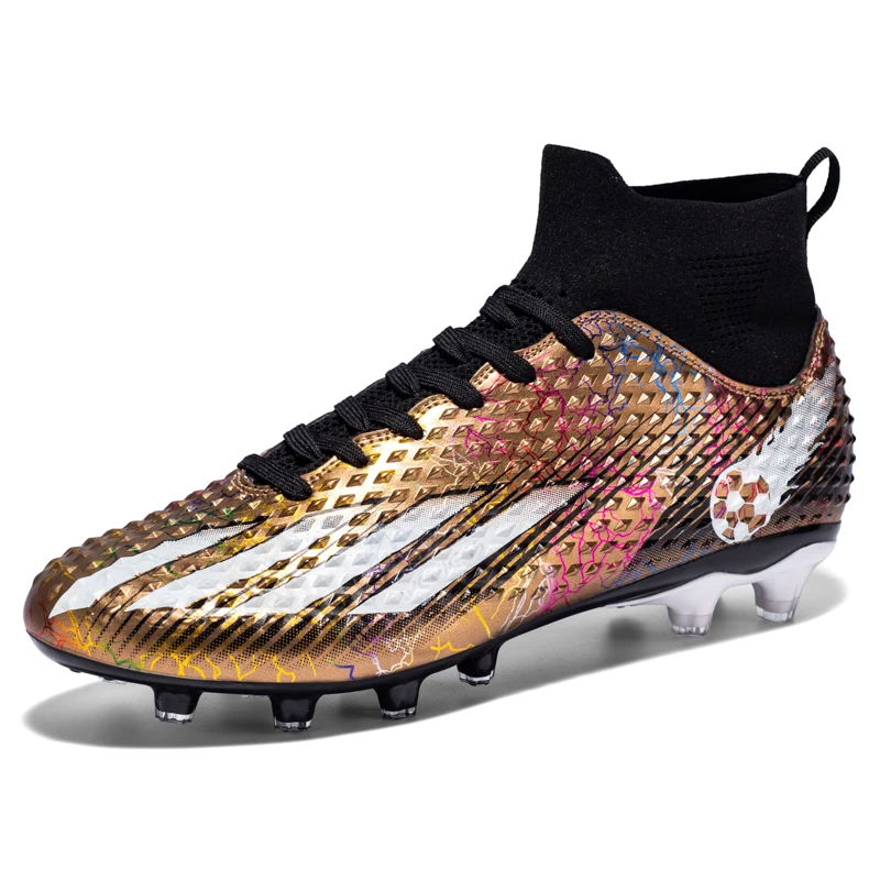 

Brand Men Soccer Shoes Long Spikes Turf Cleats Outdoor Male Trainers Shoes Sneakers Zapatos Mens Sport Shoes Footwear Football