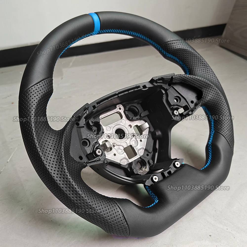 

Руль для Chevrolet Camaro Corvette C7 Chevy ss, полностью кожаный руль, сшитый вручную автомобиль, аксессуары по индивидуальному заказу