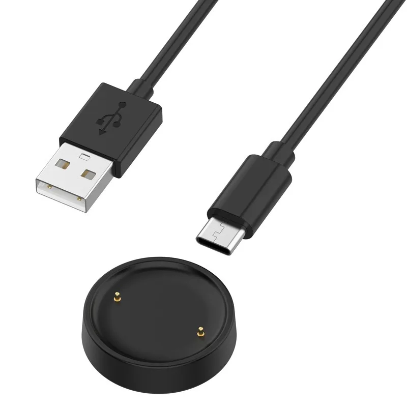 Base de carregador de relógio para amazfit bip 6, cabo usb, pulseira de linha para huami amazfit active 2/bip6, suporte de carregamento magnético inteligente