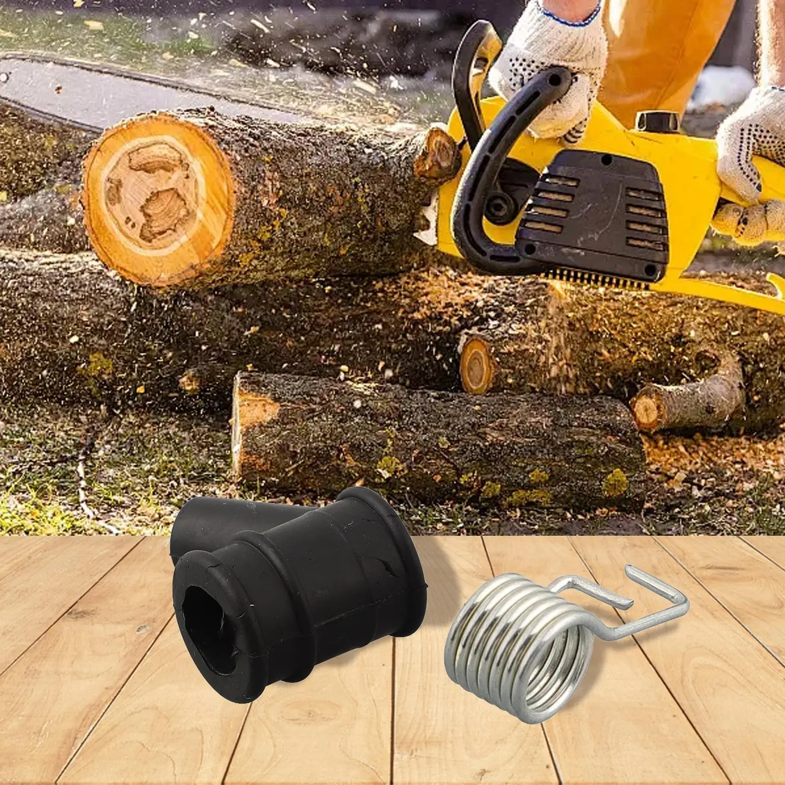 

5Set Chainsaw Spare Parts Ignition Coil Cap+Springs 2Stroke For 4500 5200 5800 Garden Power Tool Parts Garden Power Tools