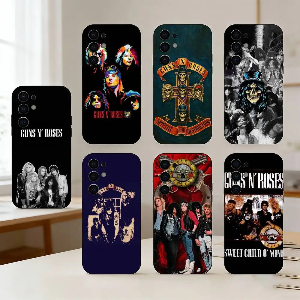 

Band G-Guns N R-Roses Phone Case For Samsung S25,S24,S21,S22,S23,S30,Ultra,S20,Plus,Fe,Lite Black Shell