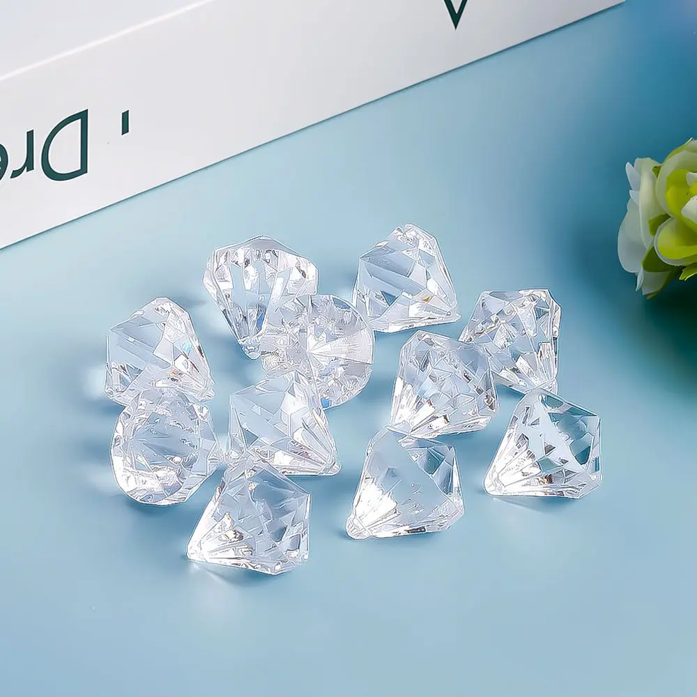 Clear Acrylic Teardrop Pendants Beads For Chandelier Lighting Fixture Accessories Hanging Wedding Home Ornament