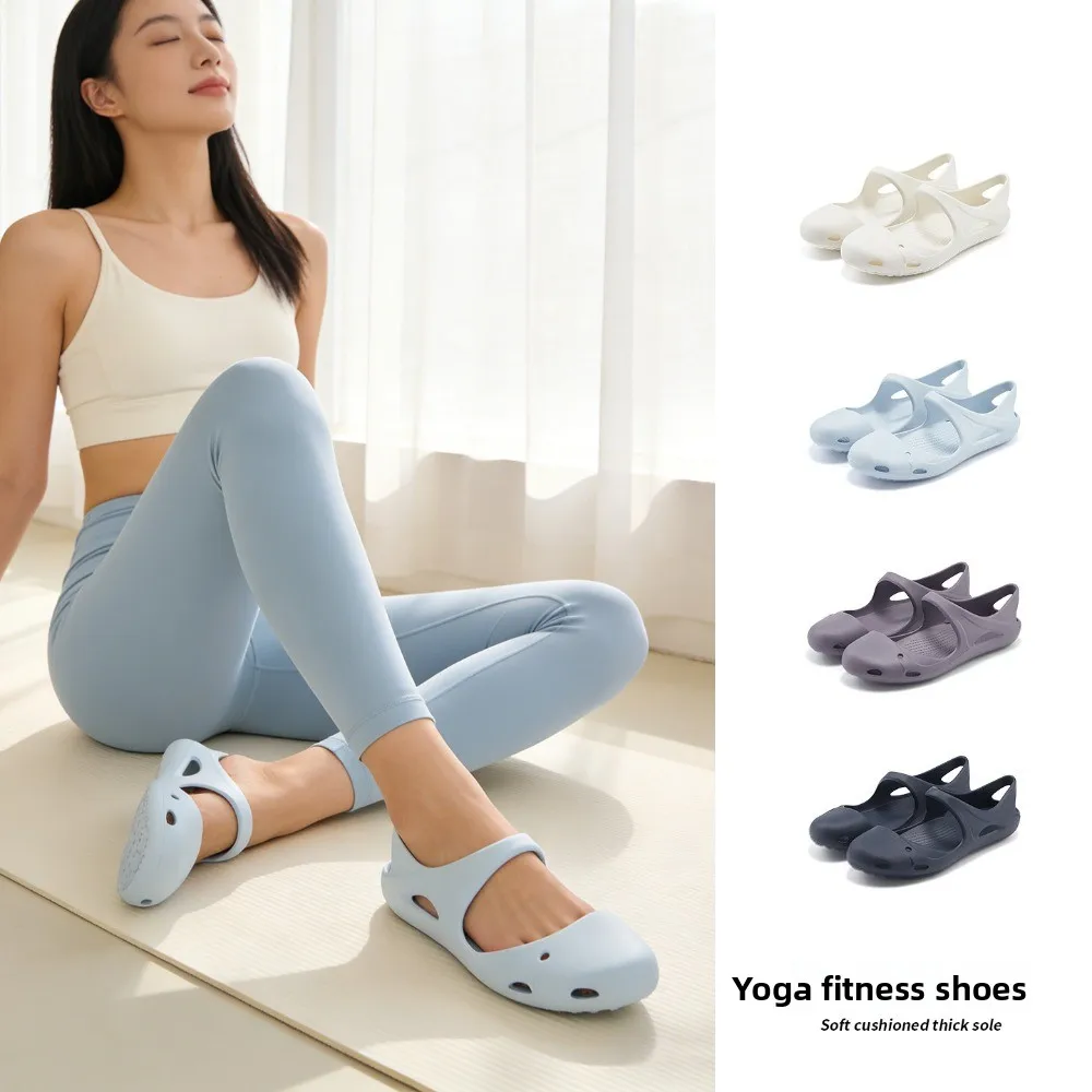 Women Arch Support EVA Mary Jane Clogs Hollow Quick Dry Non Slip Lightweight Yoga Walking Water Sandals